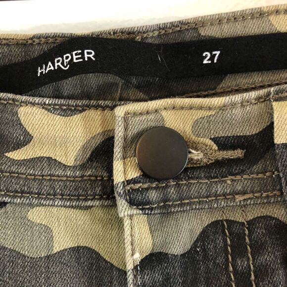 Harper Francescas High Rise Camo Jeans Sz 27 - Picture 11 of 11